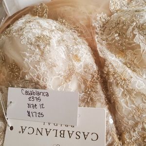 Wedding dress, casablanca style 2375 ivory mermaid